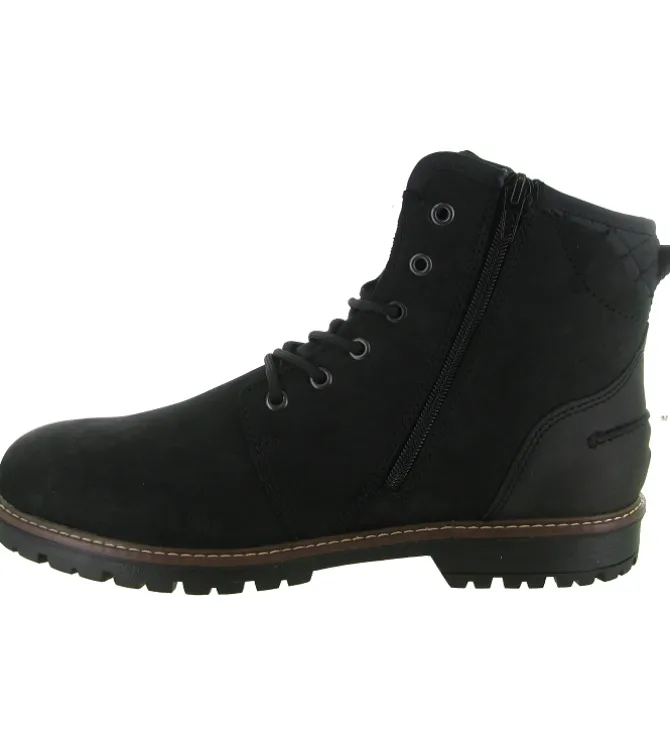 apres ski bottes fourrees - Chaussures neige - homme - Cuir - Noir - Rieker