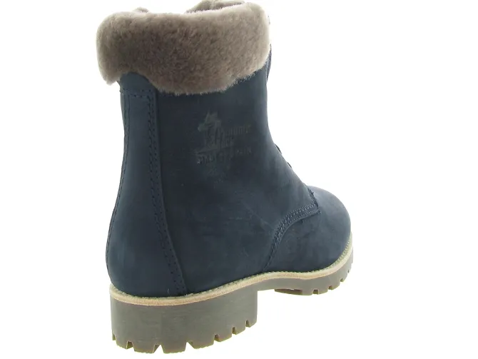 apres ski bottes fourrees - Chaussure neige - femme - Cuir - - Panama jack