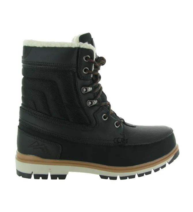 apres ski bottes fourrees - Chaussures neige - homme - Synthétique - Noir - Kimberfeel