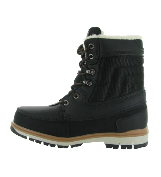 apres ski bottes fourrees - Chaussures neige - homme - Synthétique - Noir - Kimberfeel