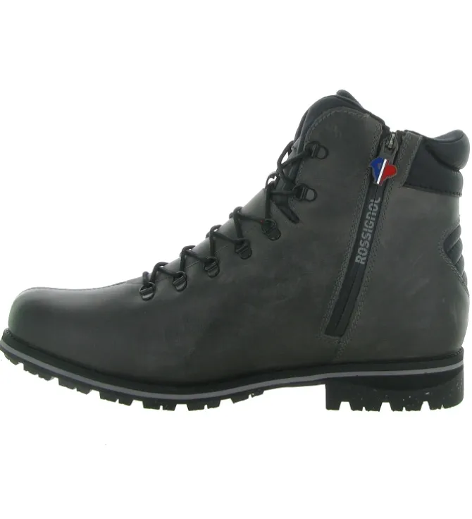 apres ski bottes fourrees - Chaussures neige - homme - Cuir - Gris - Rossignol