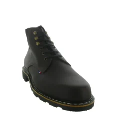 apres ski bottes fourrees - Chaussures neige - homme - Cuir - Marron - Le soulor