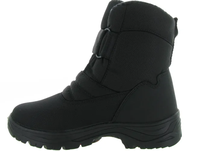 apres ski bottes fourrees - Chaussures neige - homme - Nylon - Noir - Olang