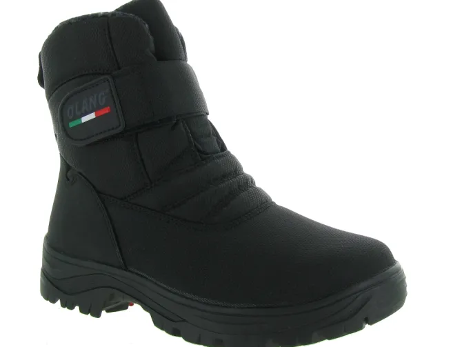 apres ski bottes fourrees - Chaussures neige - homme - Nylon - Noir - Olang
