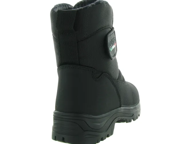 apres ski bottes fourrees - Chaussures neige - homme - Nylon - Noir - Olang