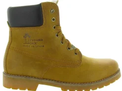 apres ski bottes fourrees - Chaussures neige - homme - Cuir - Jaune - Panama jack