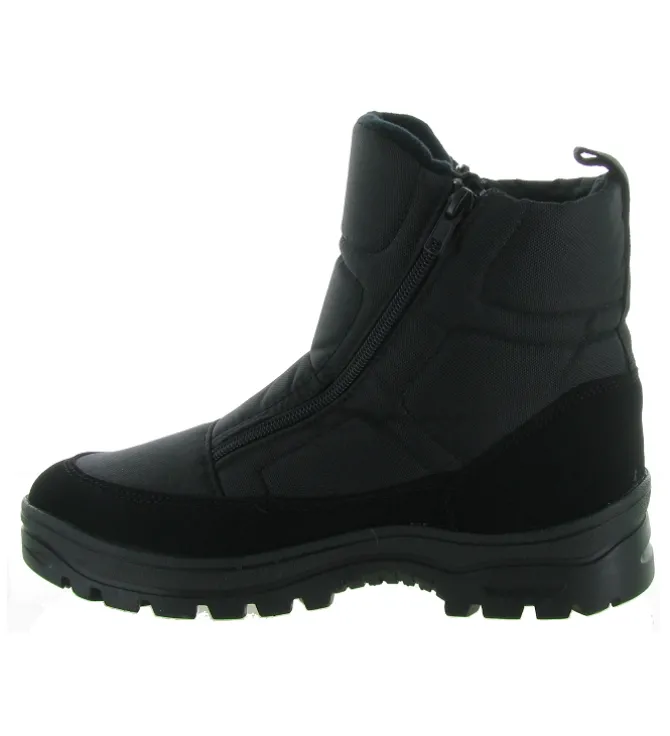 apres ski bottes fourrees - Chaussures neige - homme - Nylon - Noir - Antartica