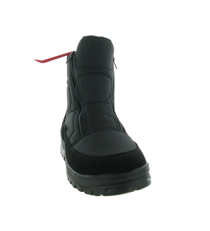 apres ski bottes fourrees - Chaussures neige - homme - Nylon - Noir - Antartica