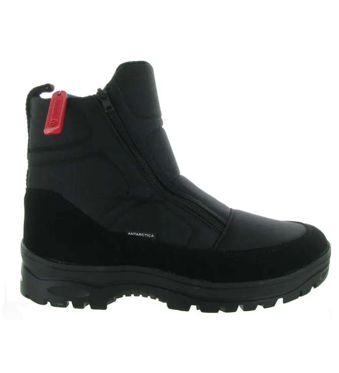 apres ski bottes fourrees - Chaussures neige - homme - Nylon - Noir - Antartica