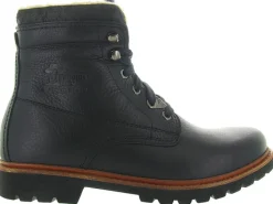 apres ski bottes fourrees - Chaussures neige - homme - Cuir - Noir - Panama jack
