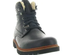 apres ski bottes fourrees - Chaussures neige - homme - Cuir - Noir - Panama jack