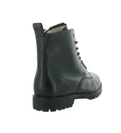 apres ski bottes fourrees - Chaussures neige - homme - Cuir - Noir - Black stone