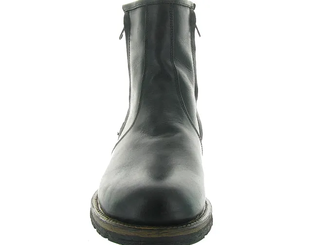 apres ski bottes fourrees - Chaussures neige - homme - Cuir - Noir - La thuile