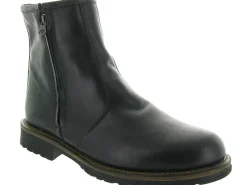 apres ski bottes fourrees - Chaussures neige - homme - Cuir - Noir - La thuile