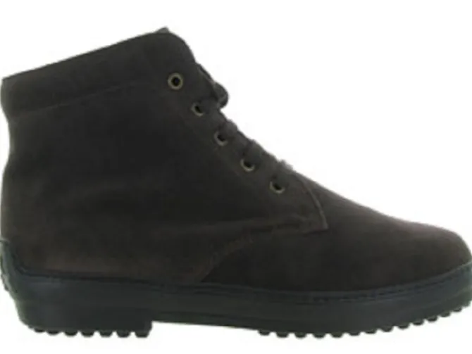 apres ski bottes fourrees - Chaussures neige - homme - Nubuck - Marron - La thuile