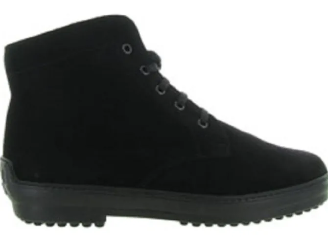 apres ski bottes fourrees - Chaussures neige - homme - Nubuck - Noir - La thuile