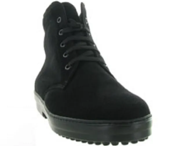 apres ski bottes fourrees - Chaussures neige - homme - Nubuck - Noir - La thuile