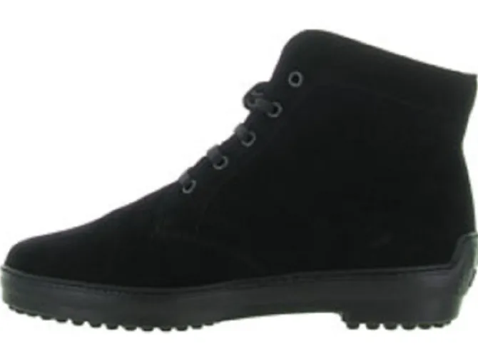 apres ski bottes fourrees - Chaussures neige - homme - Nubuck - Noir - La thuile