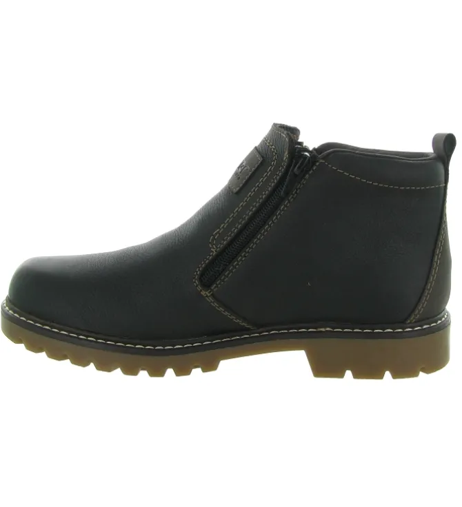 apres ski bottes fourrees - Chaussures neige - homme - Cuir - Marron - Rieker