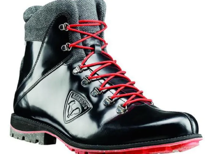 apres ski bottes fourrees - Chaussures neige - homme - Cuir - Noir - Rossignol
