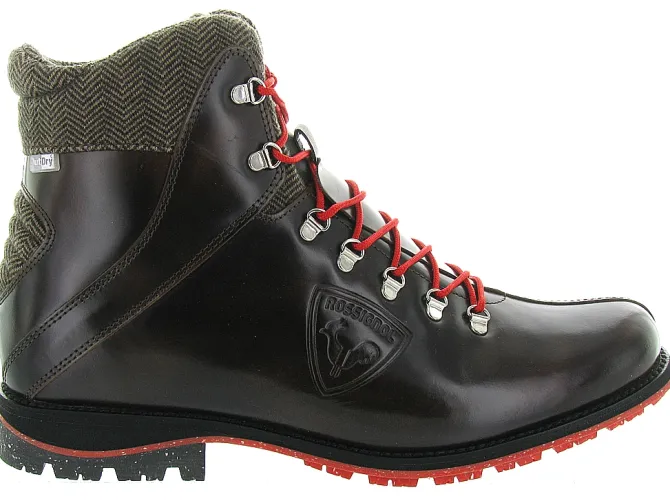 apres ski bottes fourrees - Chaussures neige - homme - Cuir - Marron - Rossignol
