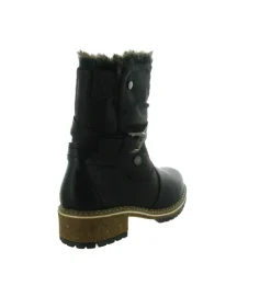 apres ski bottes fourrees - Chaussure neige - femme - Synthétique - Noir - Kimberfeel