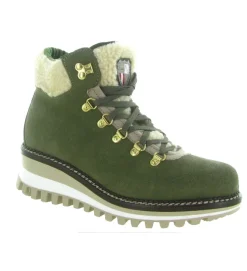 apres ski bottes fourrees - Chaussure neige - femme - Nubuck - Kaki - New italia shoes