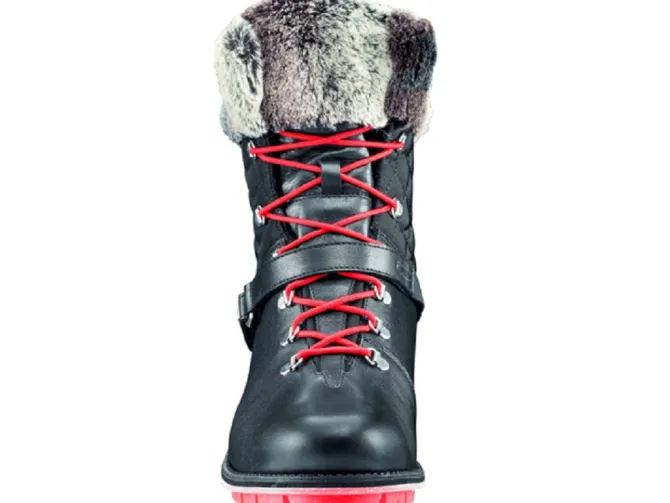 apres ski bottes fourrees - Chaussure neige - femme - Cuir - Noir - Rossignol