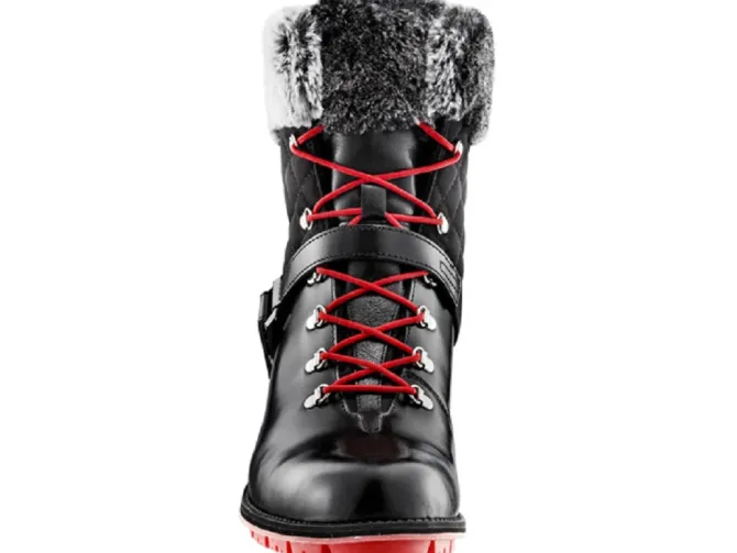apres ski bottes fourrees - Chaussure neige - femme - Cuir - Noir - Rossignol