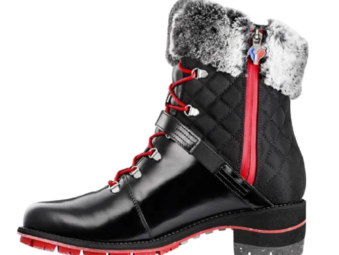 apres ski bottes fourrees - Chaussure neige - femme - Cuir - Noir - Rossignol