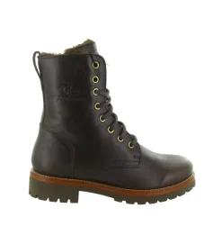 apres ski bottes fourrees - Chaussure neige - femme - Cuir - Marron - Panama jack