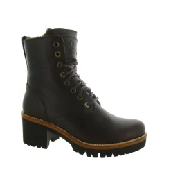 apres ski bottes fourrees - Chaussure neige - femme - Cuir - Marron - Panama jack