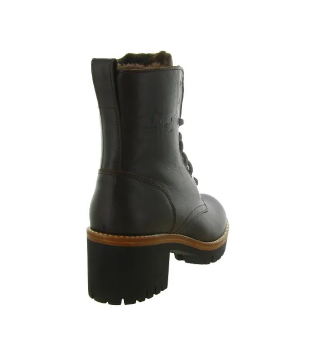 apres ski bottes fourrees - Chaussure neige - femme - Cuir - Marron - Panama jack