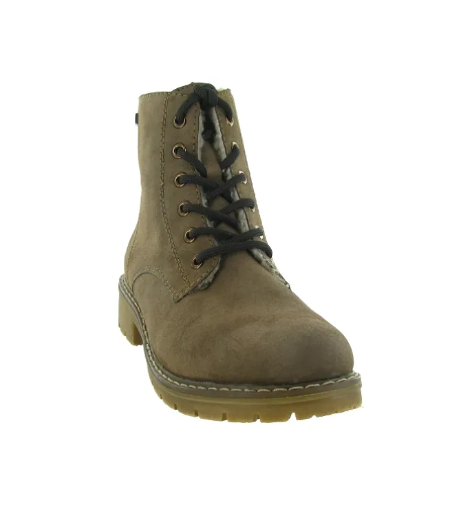 apres ski bottes fourrees - Chaussure neige - femme - Synthétique - Marron - Rieker