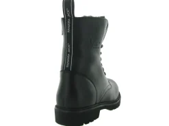 apres ski bottes fourrees - Chaussure neige - femme - Cuir - Noir - Panama jack
