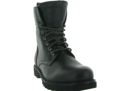 apres ski bottes fourrees - Chaussure neige - femme - Cuir - Noir - Panama jack
