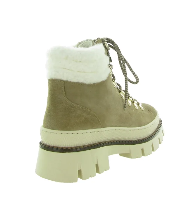 apres ski bottes fourrees - Chaussure neige - femme - Cuir - Camel - Armando