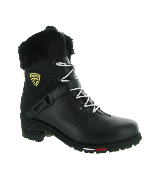 apres ski bottes fourrees - Chaussure neige - femme - Cuir - Noir - Rossignol