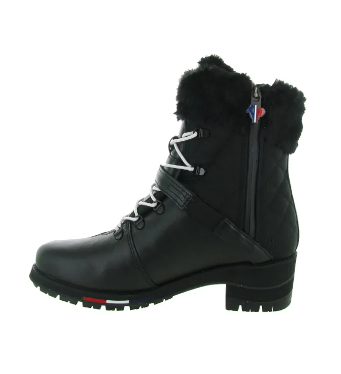 apres ski bottes fourrees - Chaussure neige - femme - Cuir - Noir - Rossignol