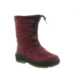 apres ski bottes fourrees - Chaussure neige - femme - Synthétique - Bordeaux - Olang