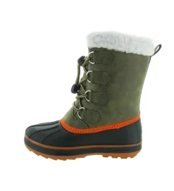 apres ski bottes fourrees - - junior garcon - Synthétique - Vert - Kimberfeel