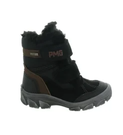 apres ski bottes fourrees - - junior garcon - Nubuck - Noir - Primigi
