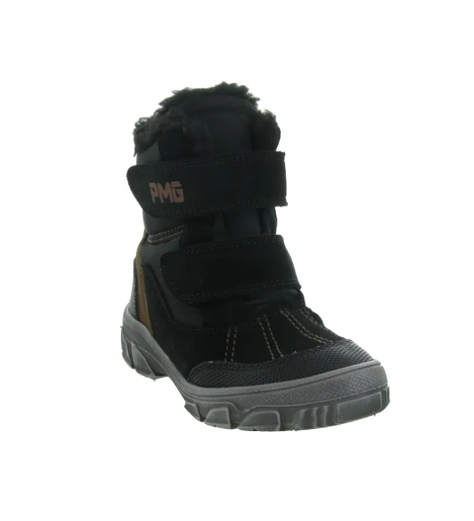 apres ski bottes fourrees - - junior garcon - Nubuck - Noir - Primigi
