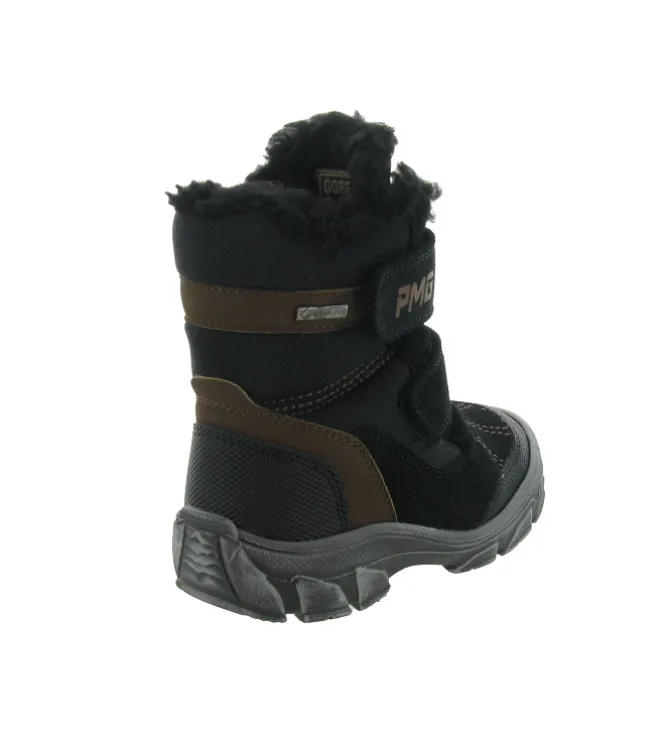 apres ski bottes fourrees - - junior garcon - Nubuck - Noir - Primigi