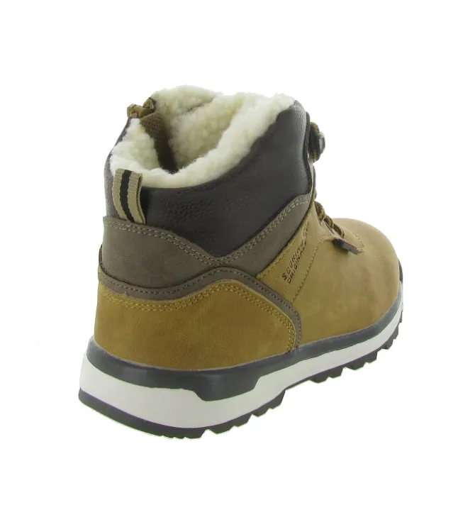apres ski bottes fourrees - - junior garcon - Synthétique - Marron - Kimberfeel