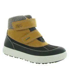 apres ski bottes fourrees - - junior garcon - Nubuck - Jaune - Primigi