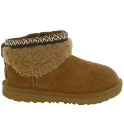 apres ski bottes fourrees - - junior fille - Nubuck - Chestnut - Ugg australia