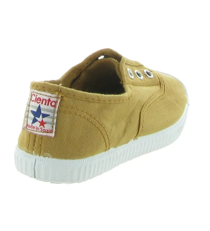 babies et ballerines - - junior fille - Toile - Camel - Cienta