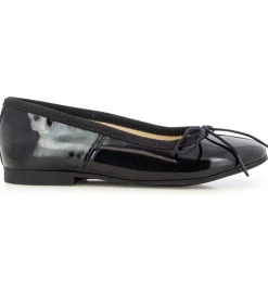 babies et ballerines - - junior fille - Cuir - Noir - Pom d api