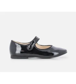 babies et ballerines - - junior fille - Cuir - Noir - Pom d api